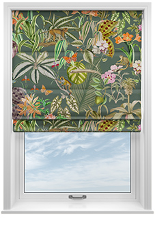 Barbados, Lush Green - Twist&Fit Roman Blind